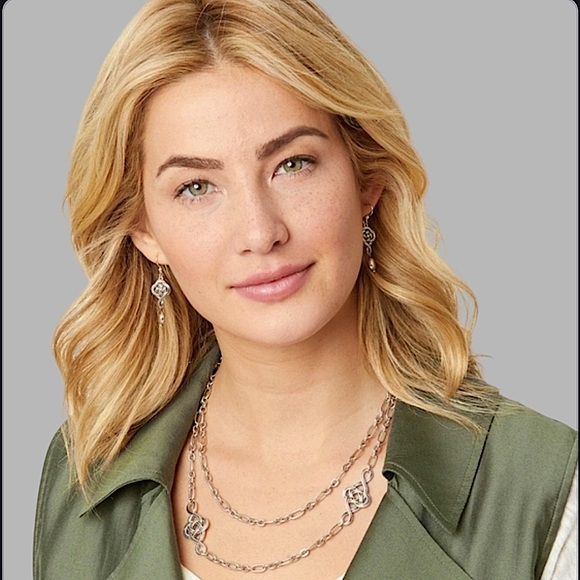 HTF BRIGHTON Celtic Interlok Knot Layer Silver Necklace EUC JL9450 - Picture 3 of 12